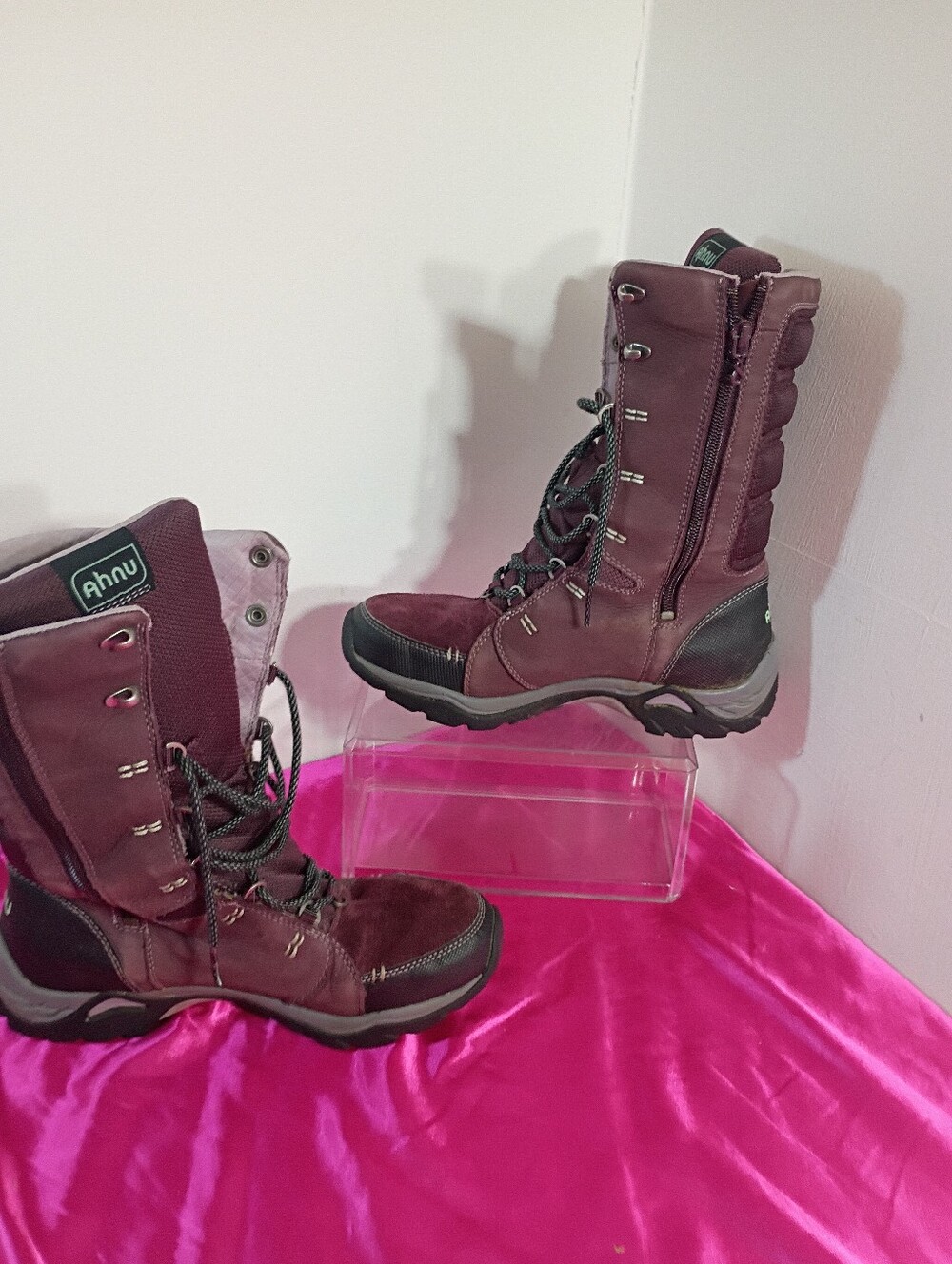 AHNU Boots Womens Size 6 Grade Purple High Northridge Wint Hiking Boot Vibrant. - Picture 4 of 7